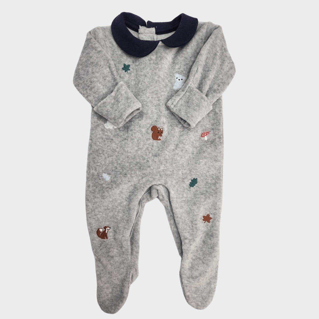 Ex Store Baby Velour Embroidered Sleepsuit (0 - 12M) from You Know Who's. Shop with us for more Ex Store Baby Velour Embroidered Sleepsuit (0 - 12M)