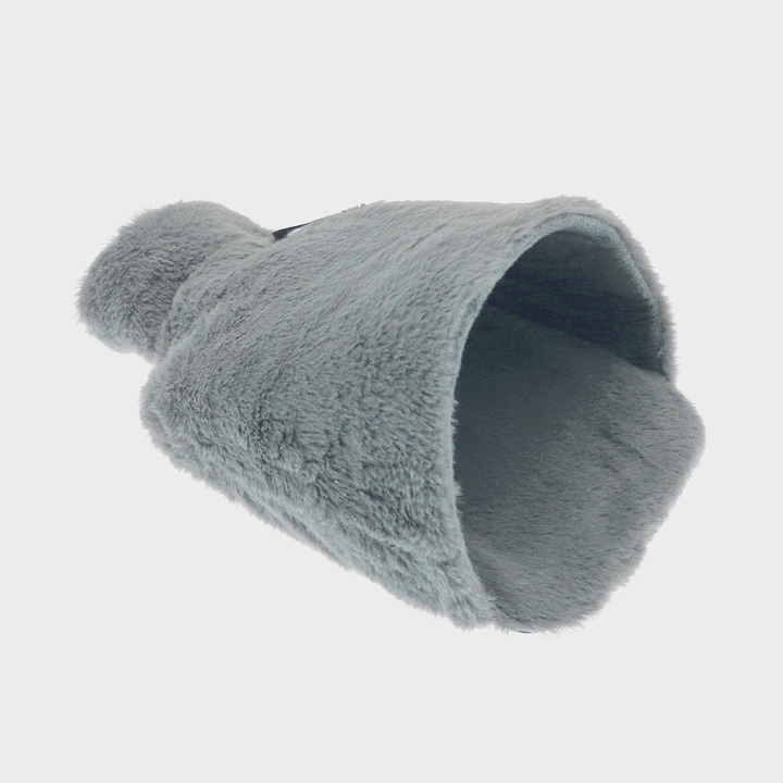 Foot Hot Water Bottle - Plush Faux Fur Grey from You Know Who's