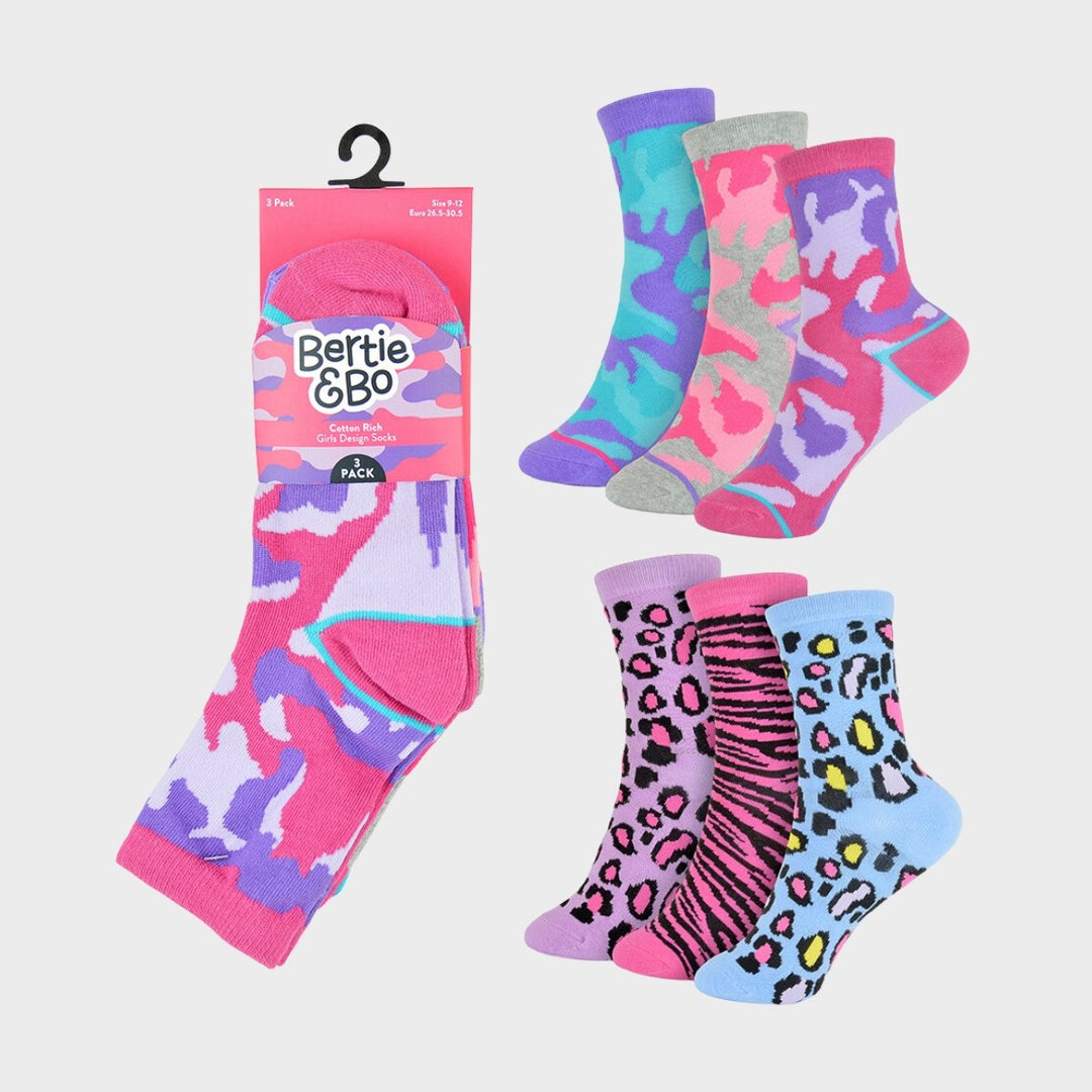 Girl`s 3pk Printed Socks from You Know Who's