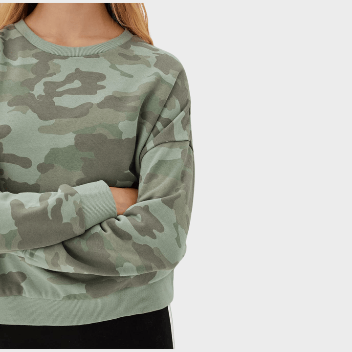 Girls Camo Sweater (6-16Y) from You Know Who's