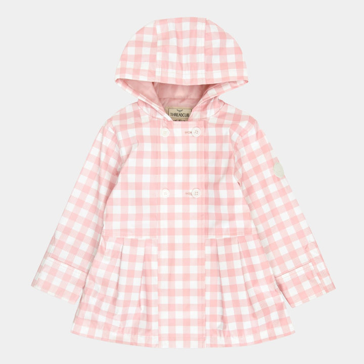 Girls Double Breasted Gingham Mac from You Know Who's