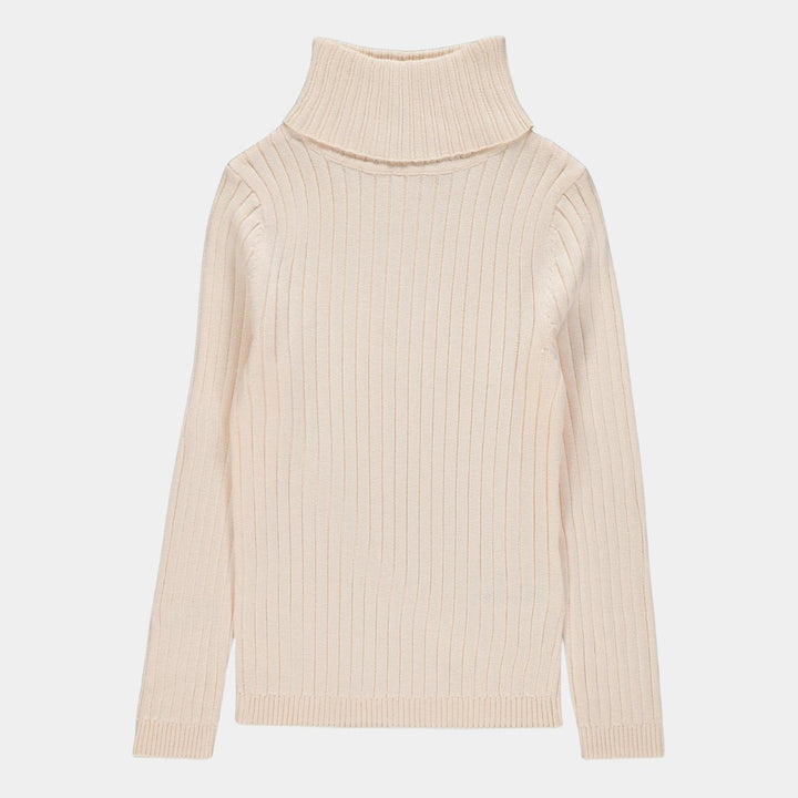 Girls Rib Knit Roll Neck Top from You Know Who's