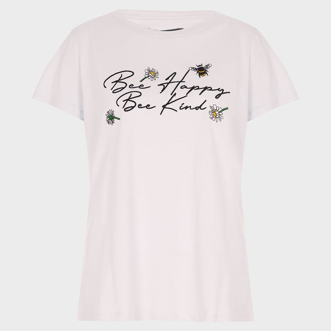 Happy Bee T-Shirt White from You Know Who's