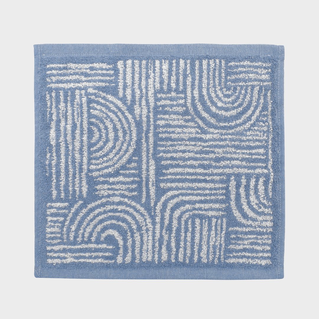 Jacquard Face Cloth Blue from You Know Who's
