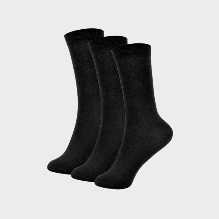 Kids 3 Pack Black Knee High Socks from You Know Who's