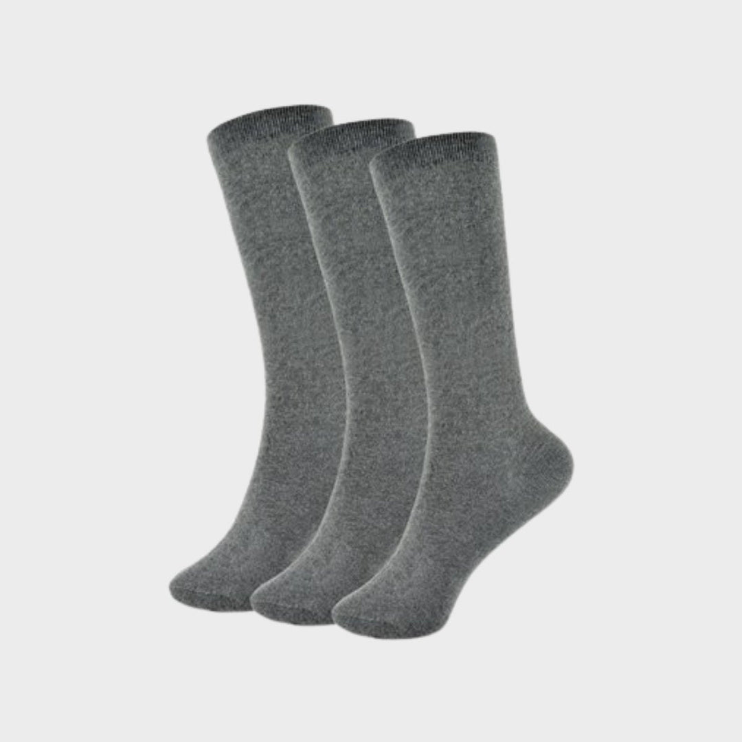 Kids 3 Pack Grey Knee High Socks from You Know Who's