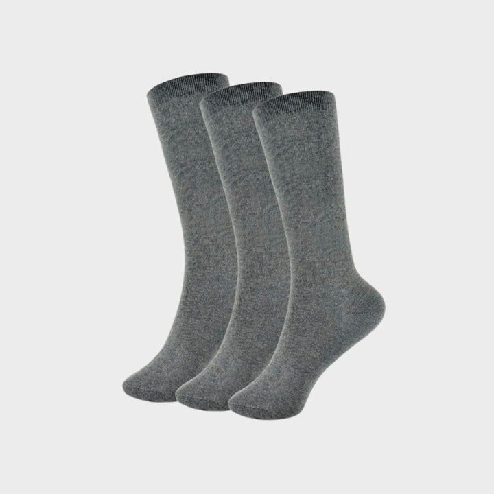 Kids 3 Pack Grey Knee High Socks from You Know Who's