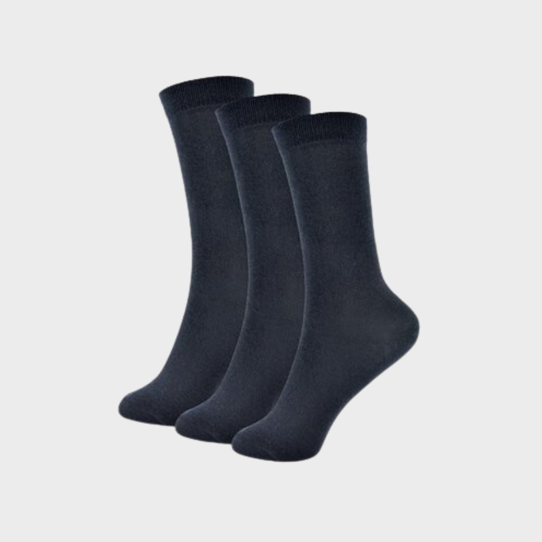 Kids 3 Pack Navy Knee High Socks from You Know Who's