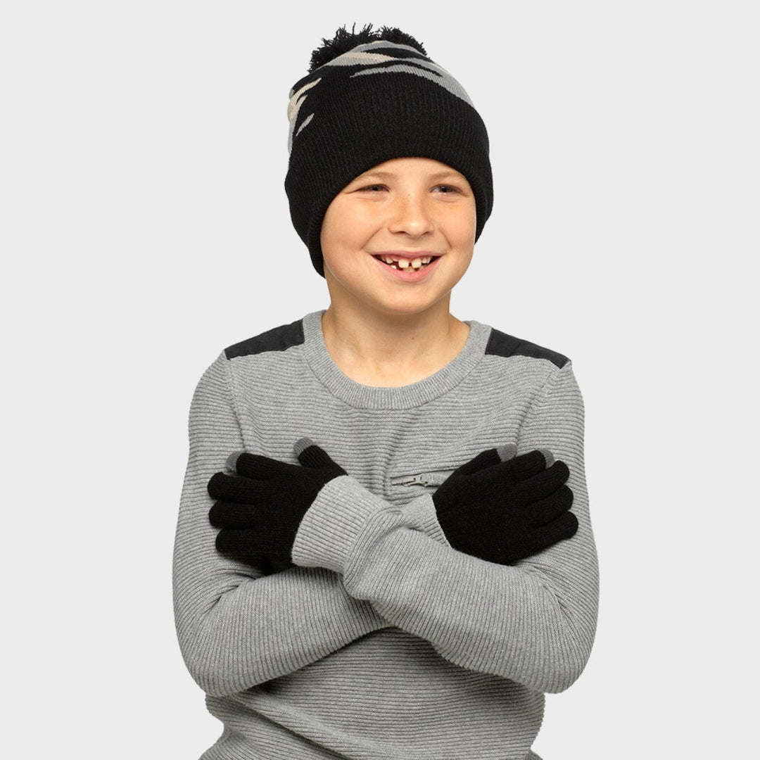 Kids Camo Bobble Hat & Gloves Set from You Know Who's