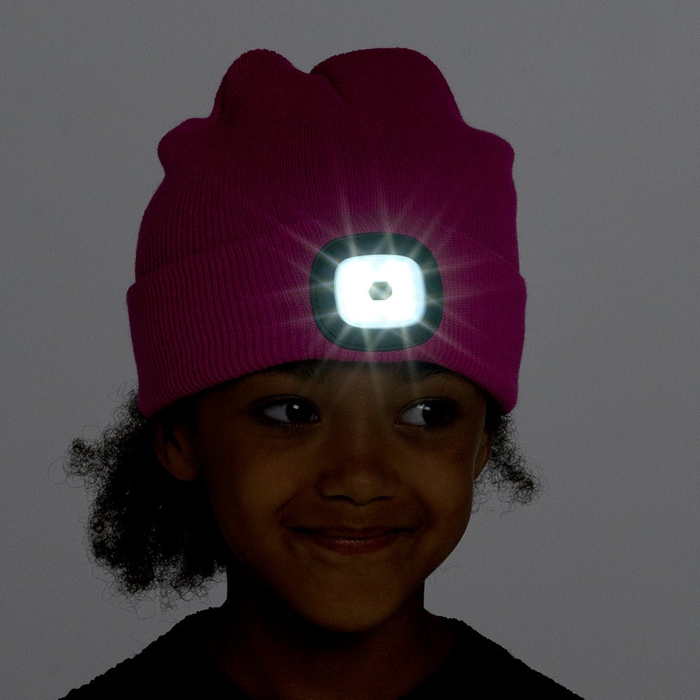 Kids Hot Pink LED Hat from You Know Who's