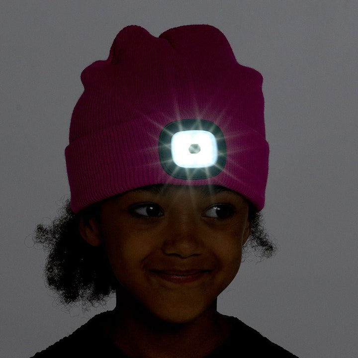 Kids Hot Pink LED Hat from You Know Who's