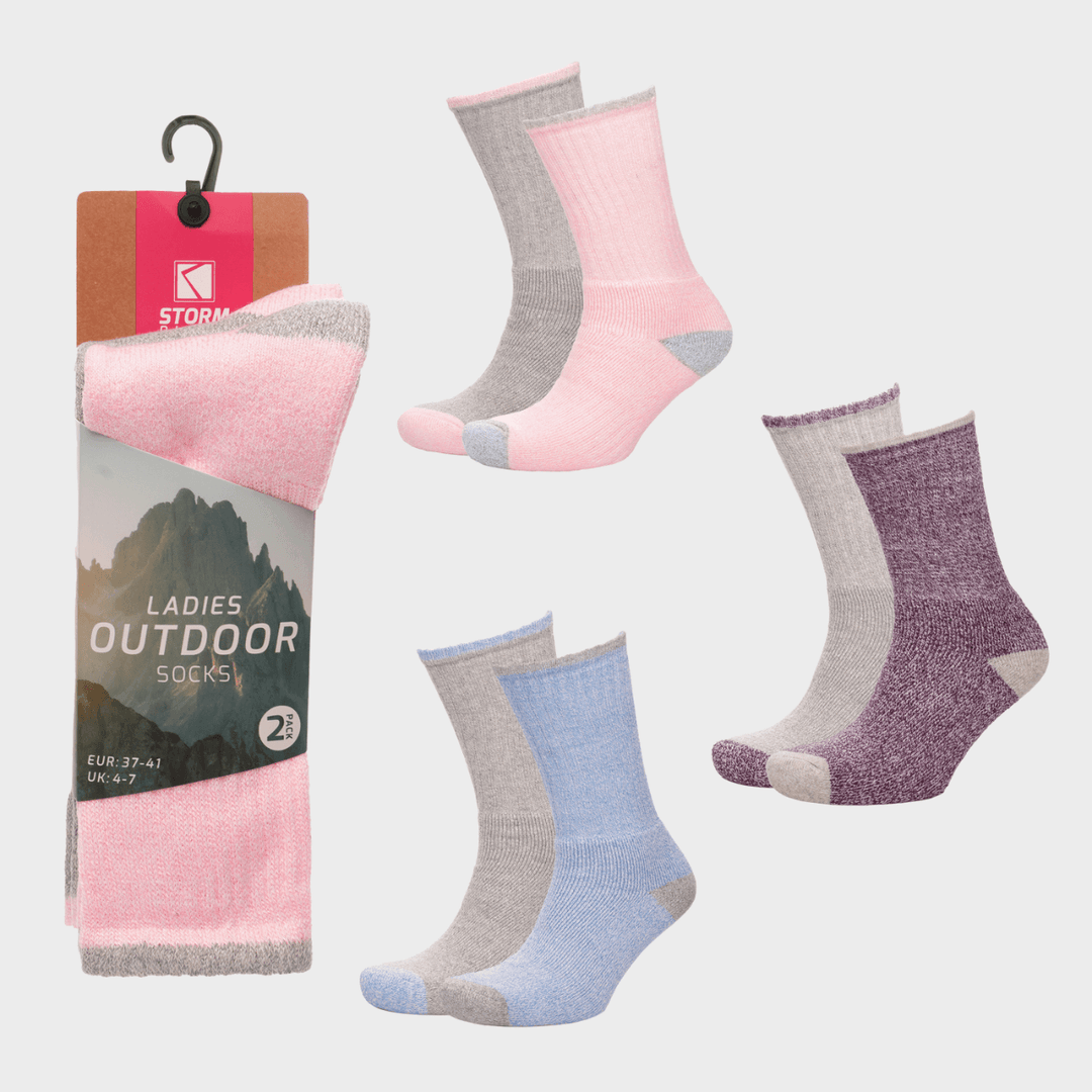 Ladies 2pck Outdoor Socks from You Know Who's