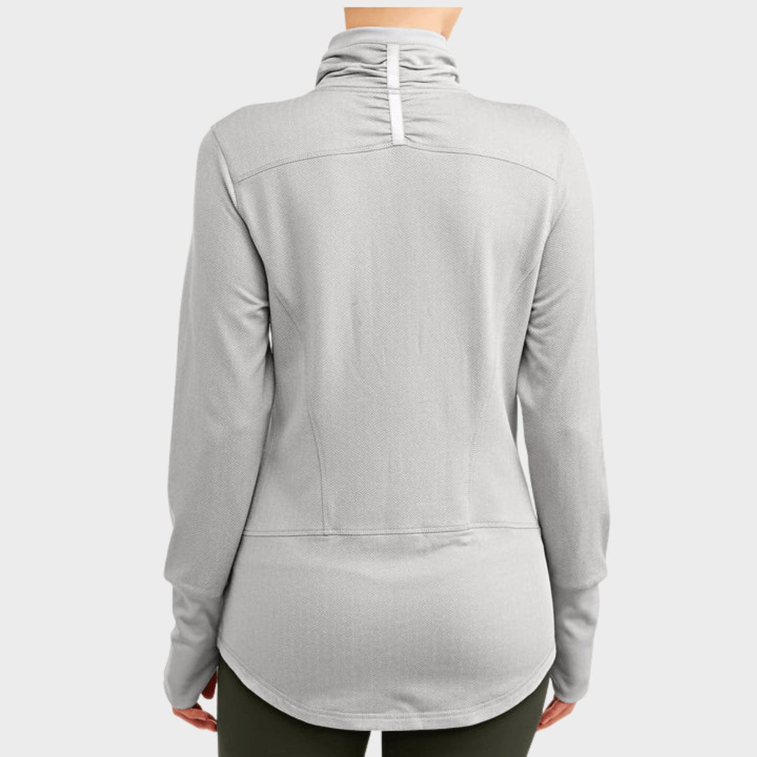 Ladies Active Performance Brushed Quarter Zip Pullover from You Know Who's