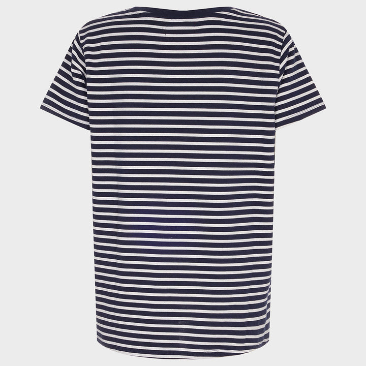 Ladies Amour Stripe T-Shirt Navy & White from You Know Who's