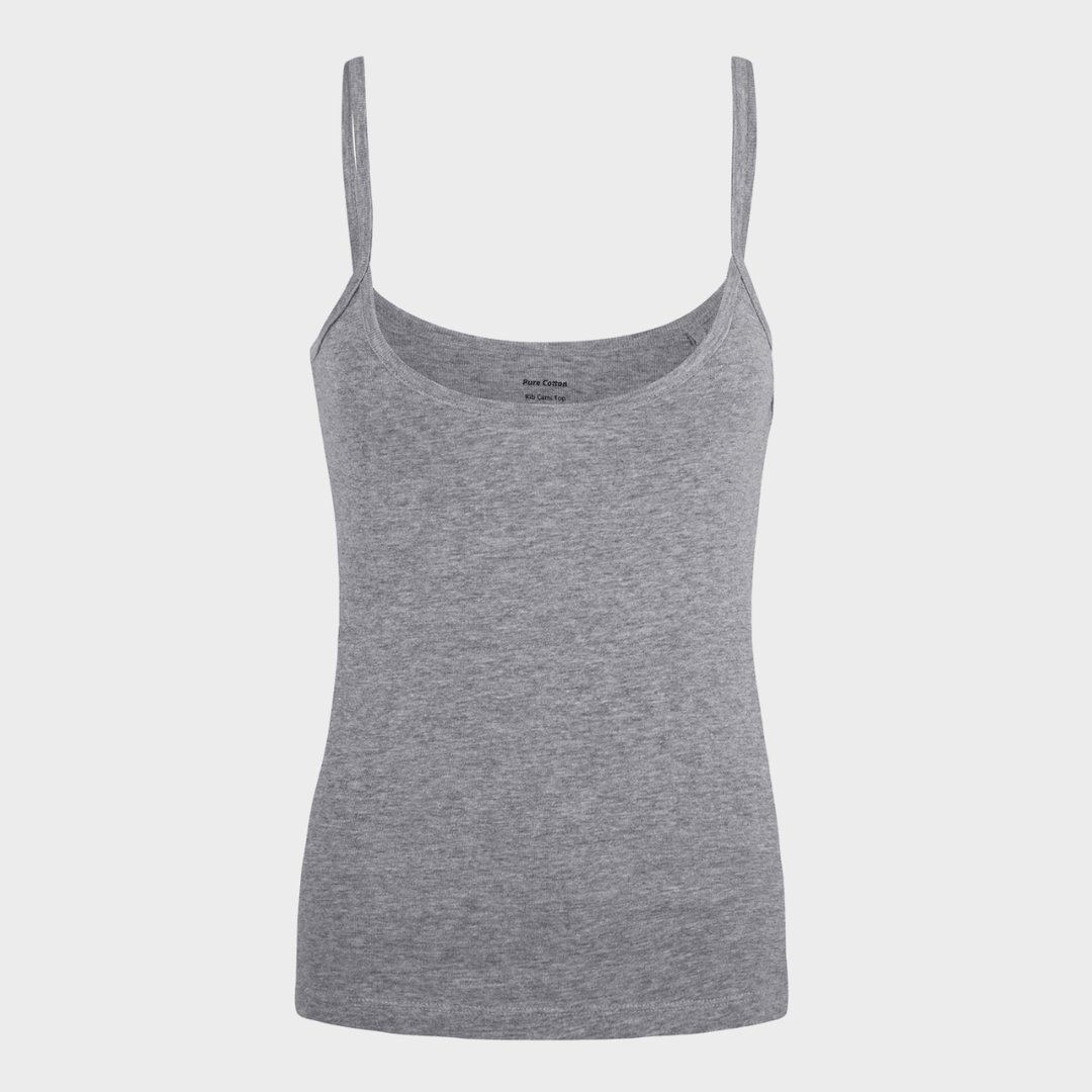 Ladies Basic Cami Vest - Grey from You Know Who's