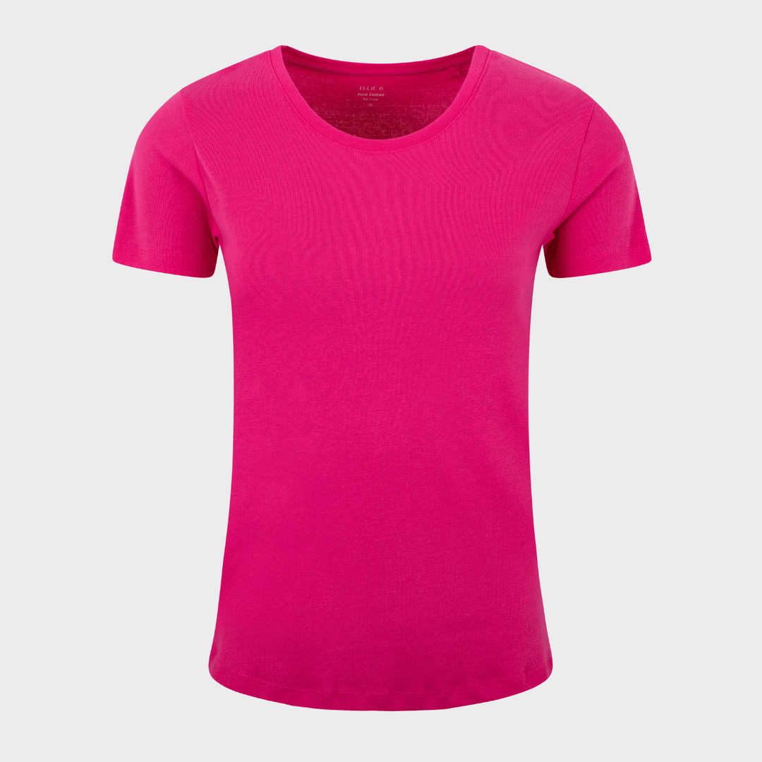 Ladies Essential SS Crew Neck T-Shirt - Berry from You Know Who's