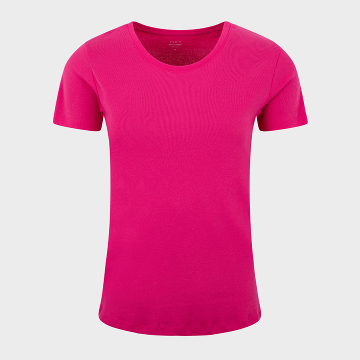 Ladies Essential SS Crew Neck T-Shirt - Berry from You Know Who's