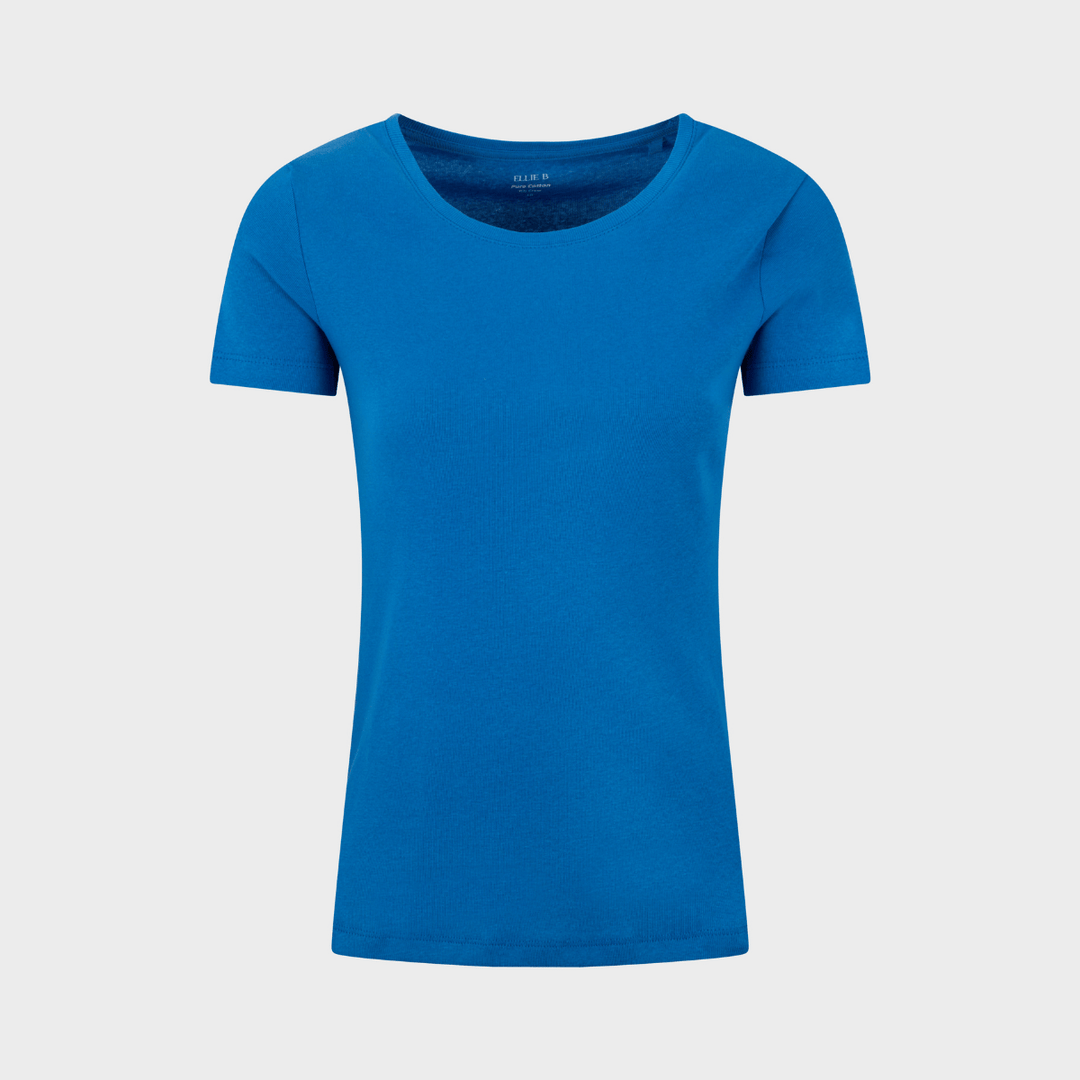 Ladies essential SS Crew Neck T-Shirt - Blue from You Know Who's