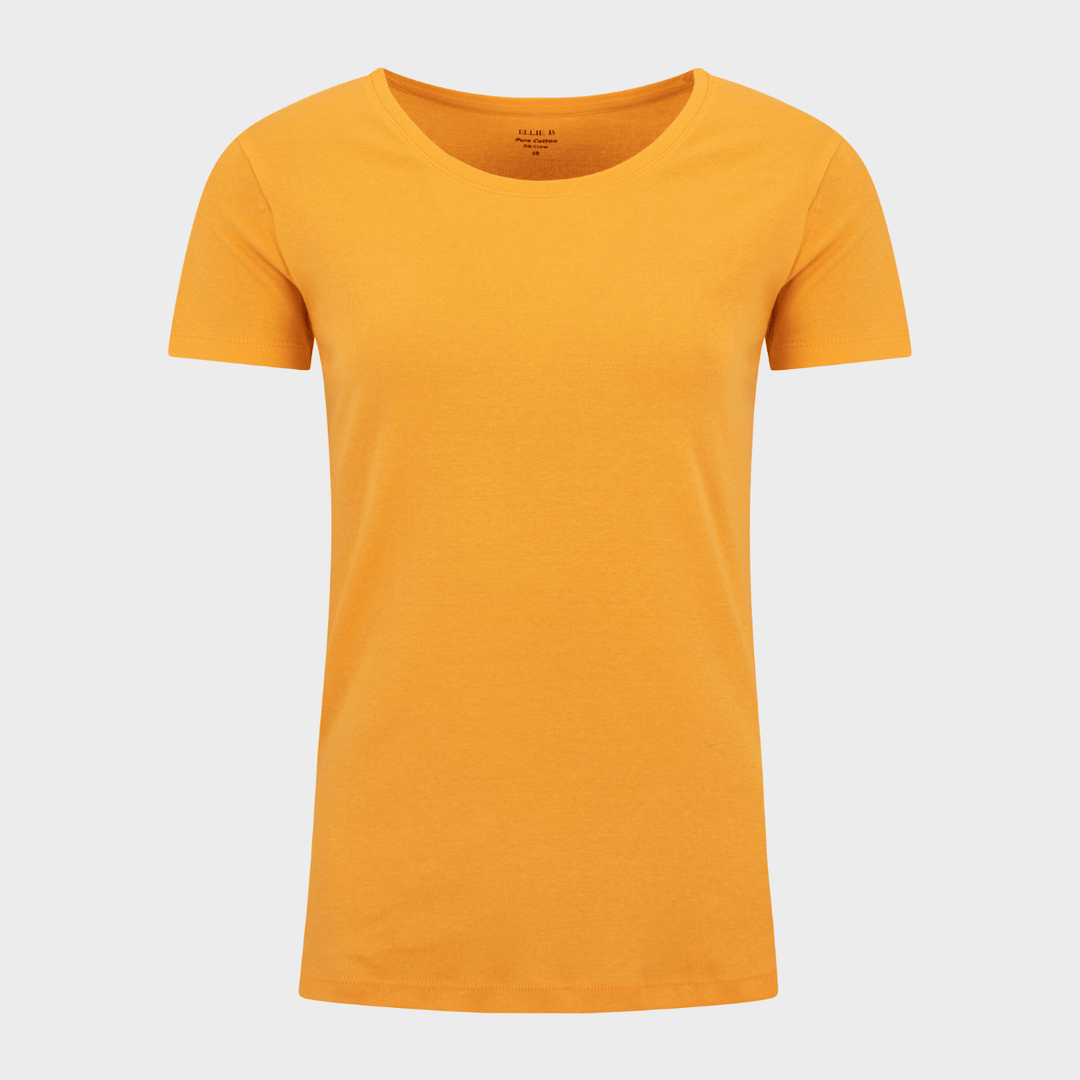 Ladies essential SS Crew Neck T-Shirt - Orange from You Know Who's