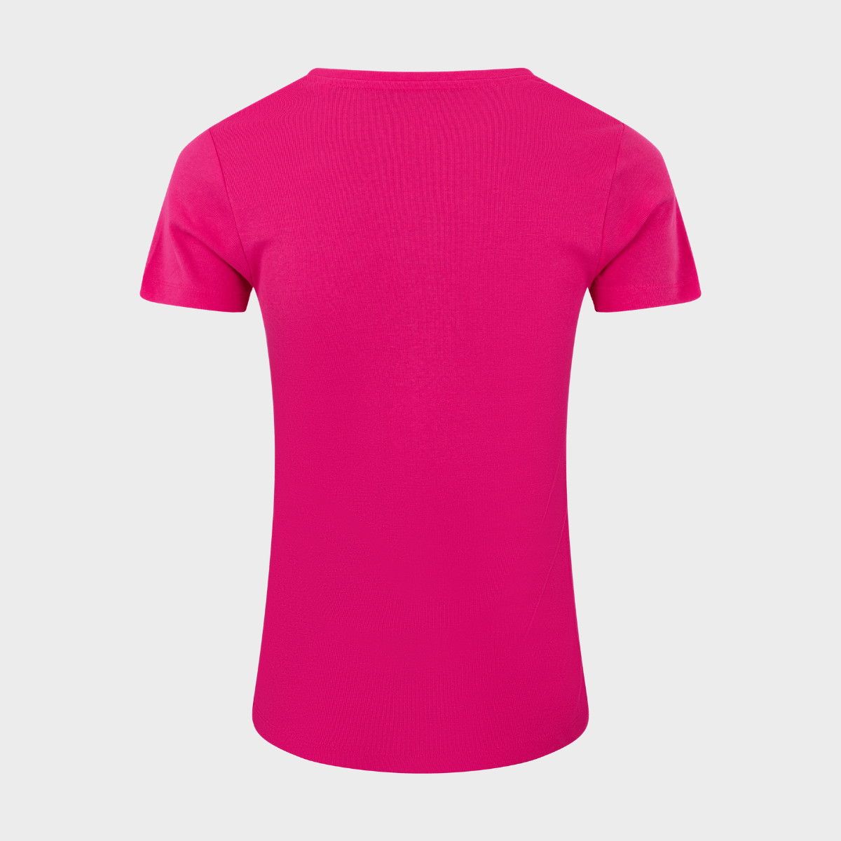 Ladies Basic SS V Neck T-Shirt - Pink from You Know Who's