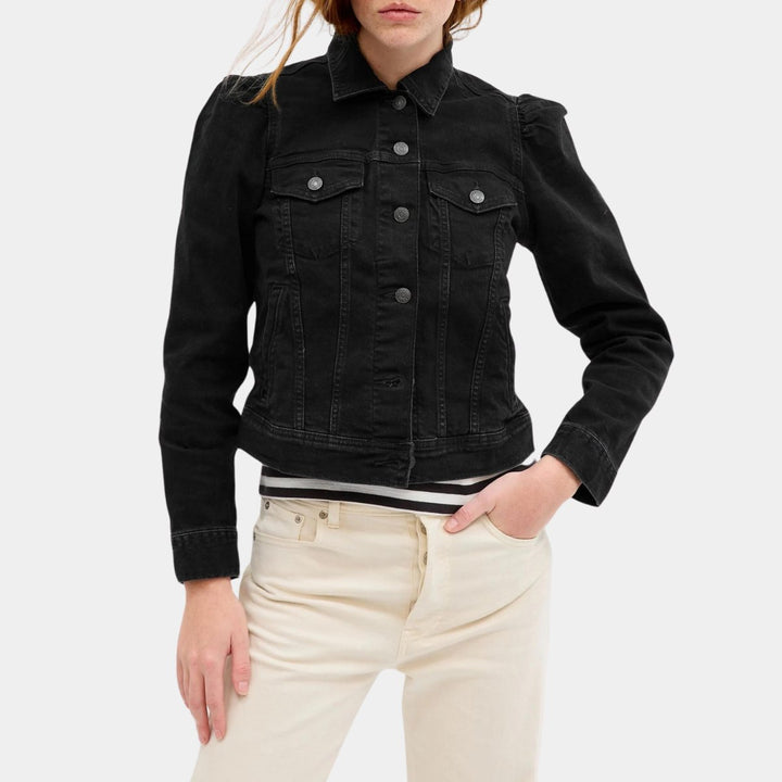 Ladies Black Denim Jacket from You Know Who's