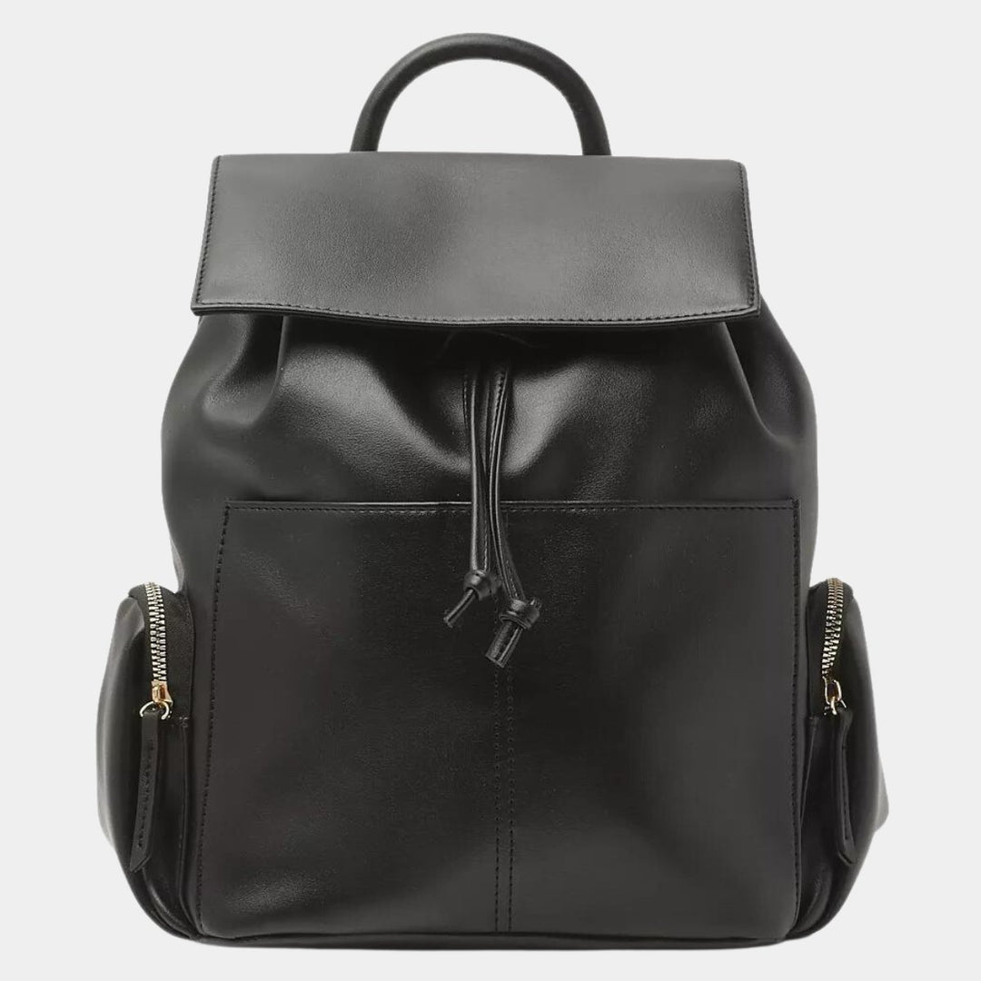 Ladies Black Double Pocket Backpack from You Know Who's
