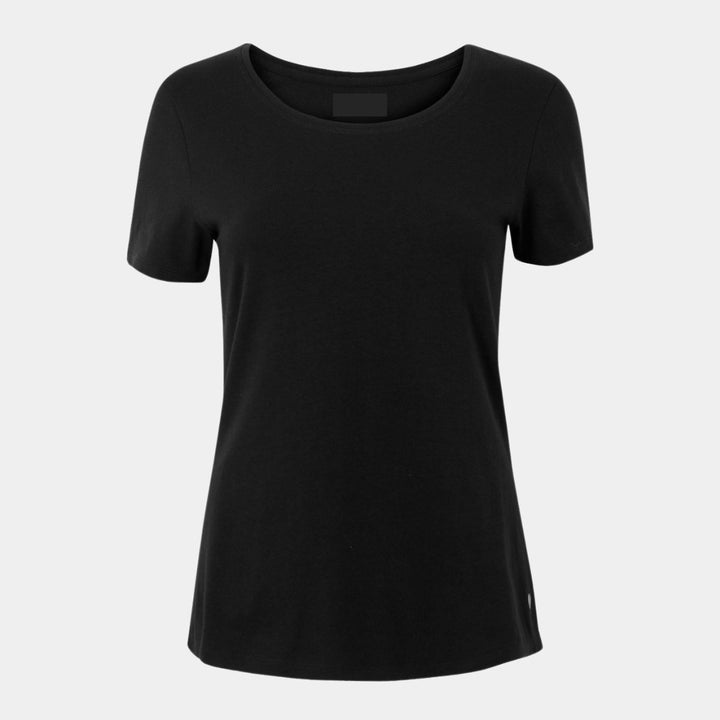 Ladies Black Gym Top with Stripe from You Know Who's