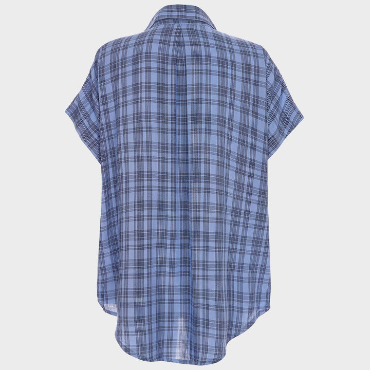 Ladies Blue Checked Shirt from You Know Who's
