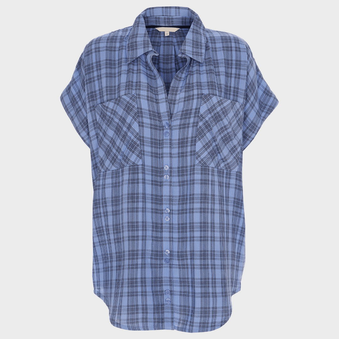 Ladies Blue Checked Shirt from You Know Who's