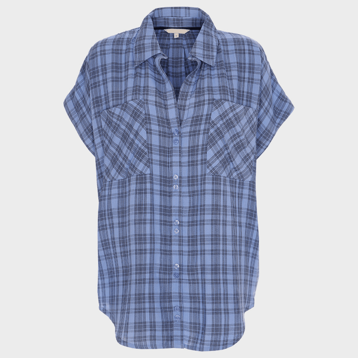Ladies Blue Checked Shirt from You Know Who's