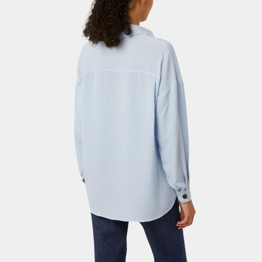 Ladies Blue V-Neck Blouse from You Know Who's