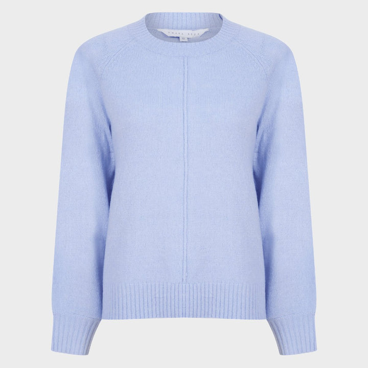 Ladies Bubble Cuff Jumper Blue from You Know Who's