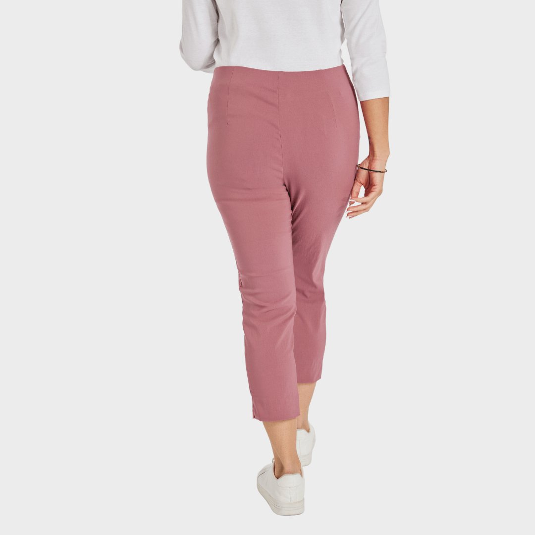 Ladies Capri Trousers Dusty Pink from You Know Who's