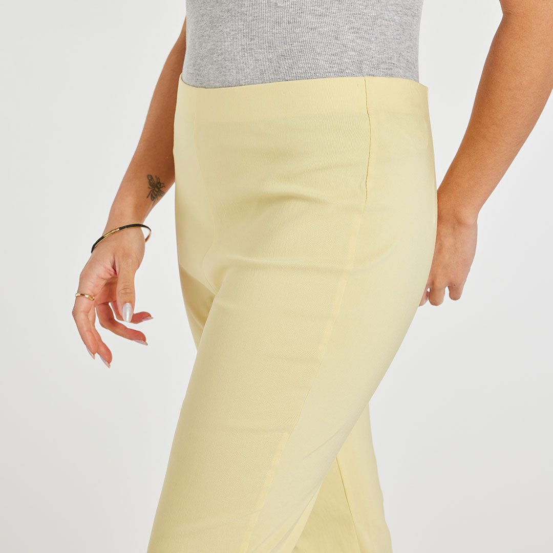 Ladies Capri Trousers Lemon from You Know Who's