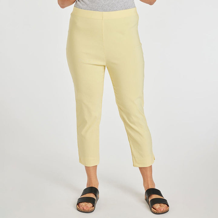 Ladies Capri Trousers Lemon from You Know Who's