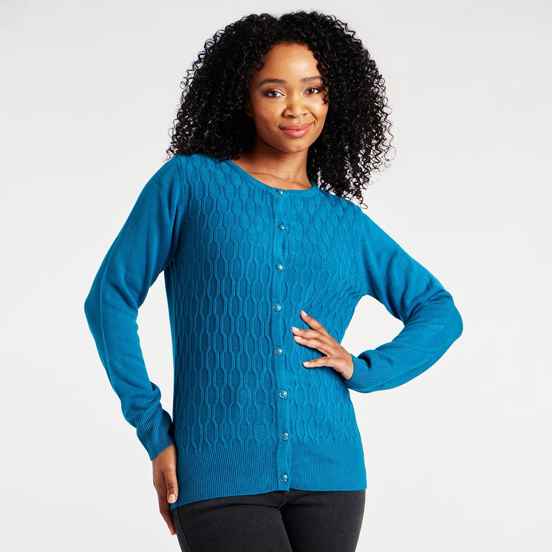 Ladies deals teal jumper