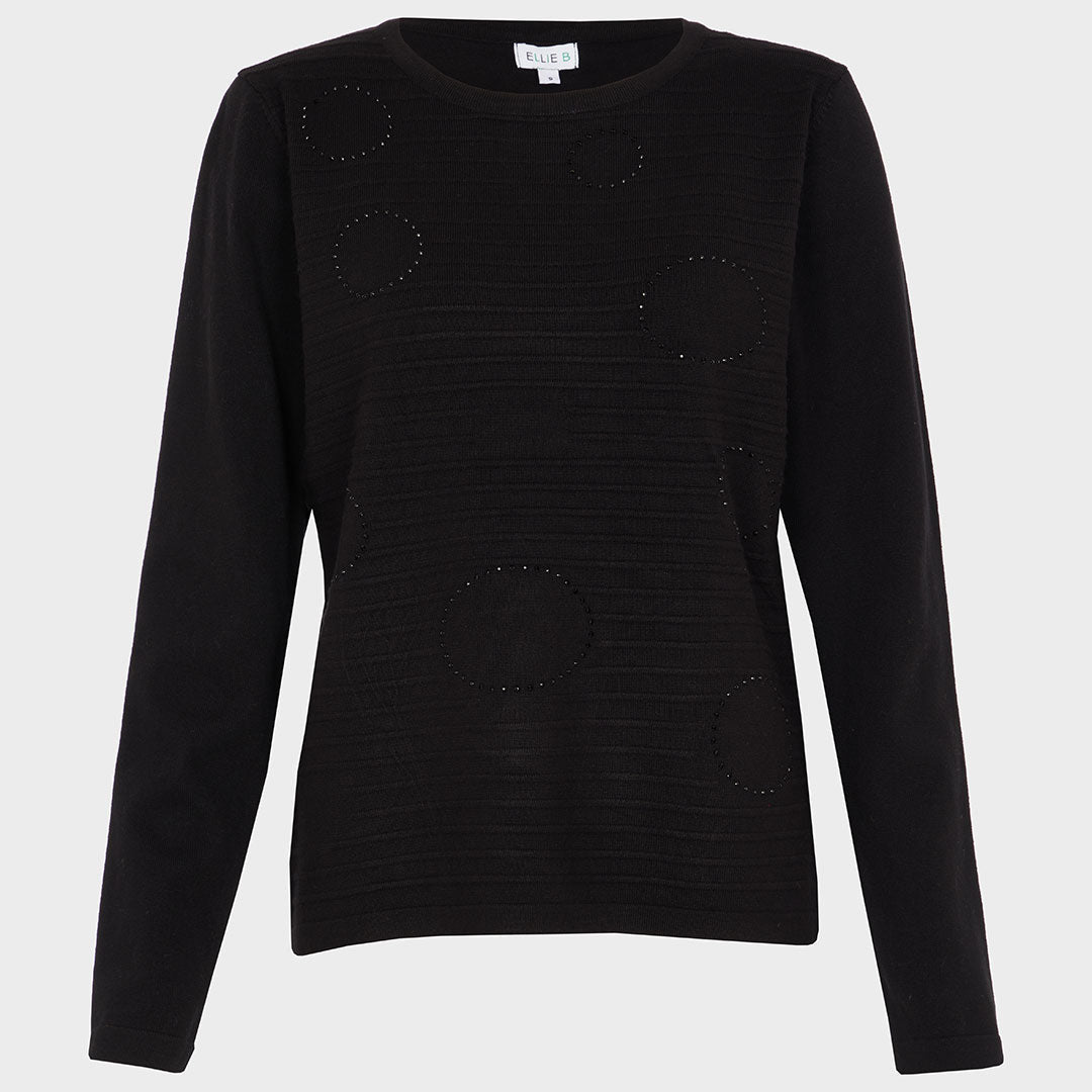 Ladies long best sale black jumper