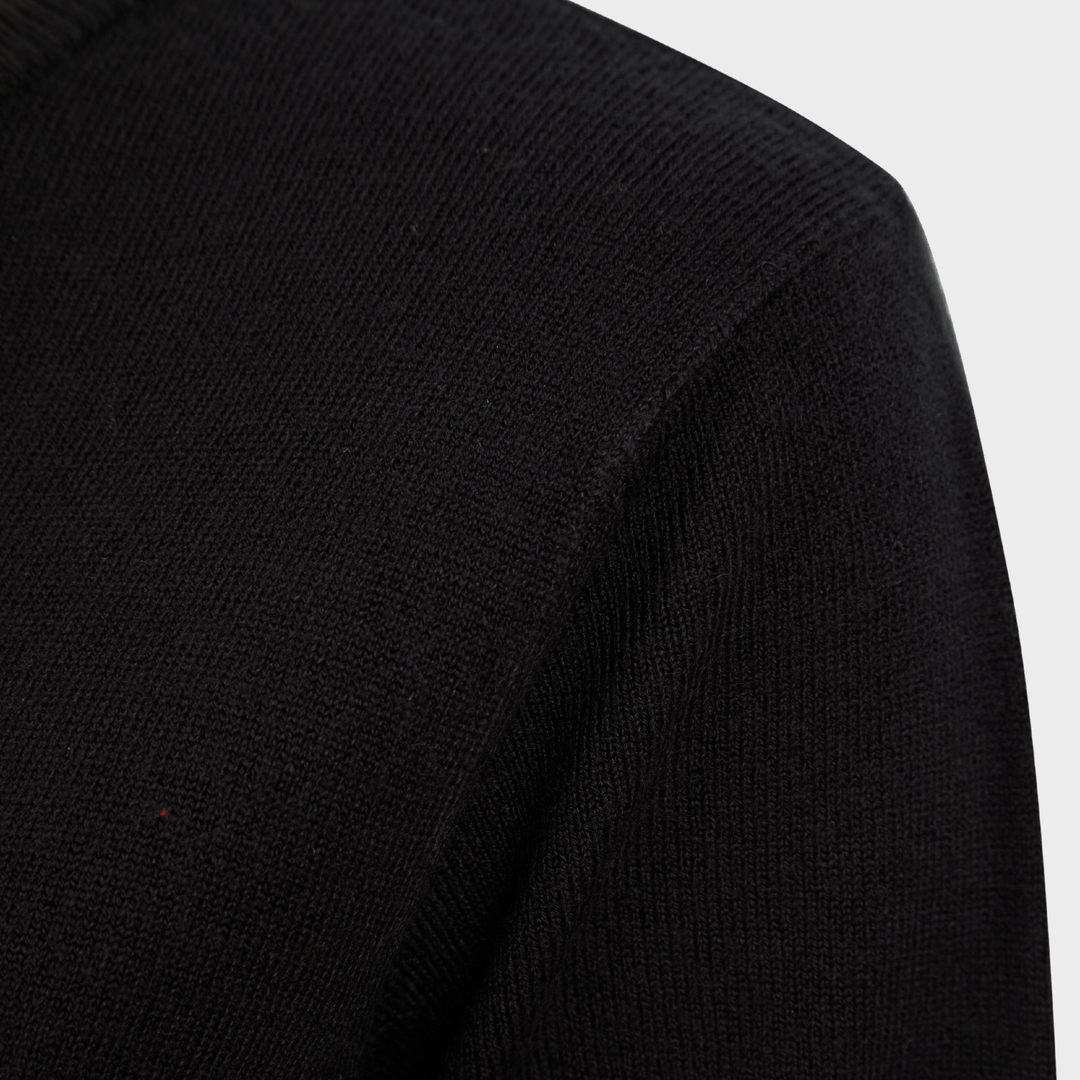 Ladies Crew Neck Jumper in Black from You Know Who's