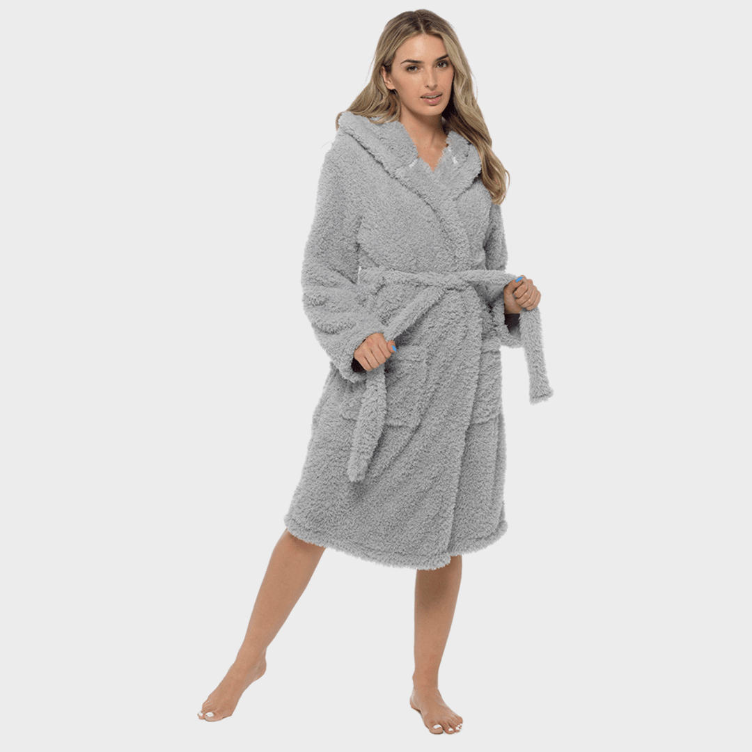 Ladies Dressing Gown Grey from You Know Who's
