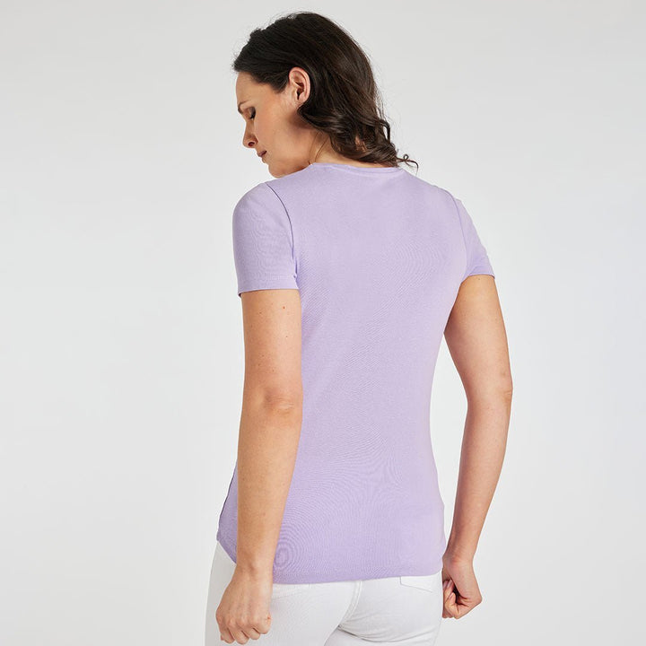 Ladies Essential Crew Neck Tee Lavender from You Know Who's