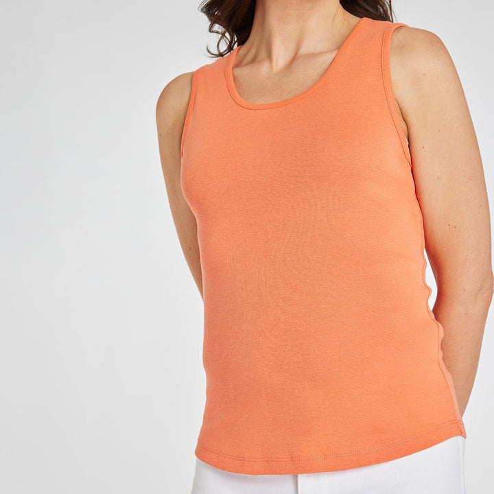 Ladies Essential Crew Vest Coral from You Know Who's