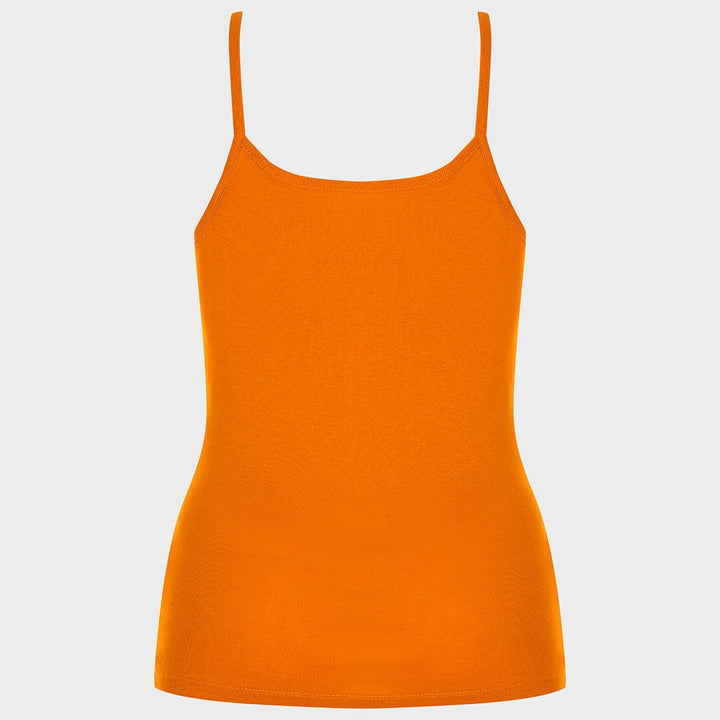 Ladies Essential Spaghetti Vest Tangerine from You Know Who's