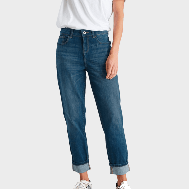 Ladies Ex Store Denim Girlfriend Jeans from You Know Who's