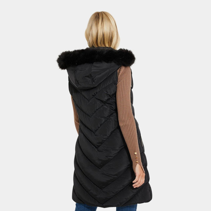 Ladies Fur Trim Gilet from You Know Who's