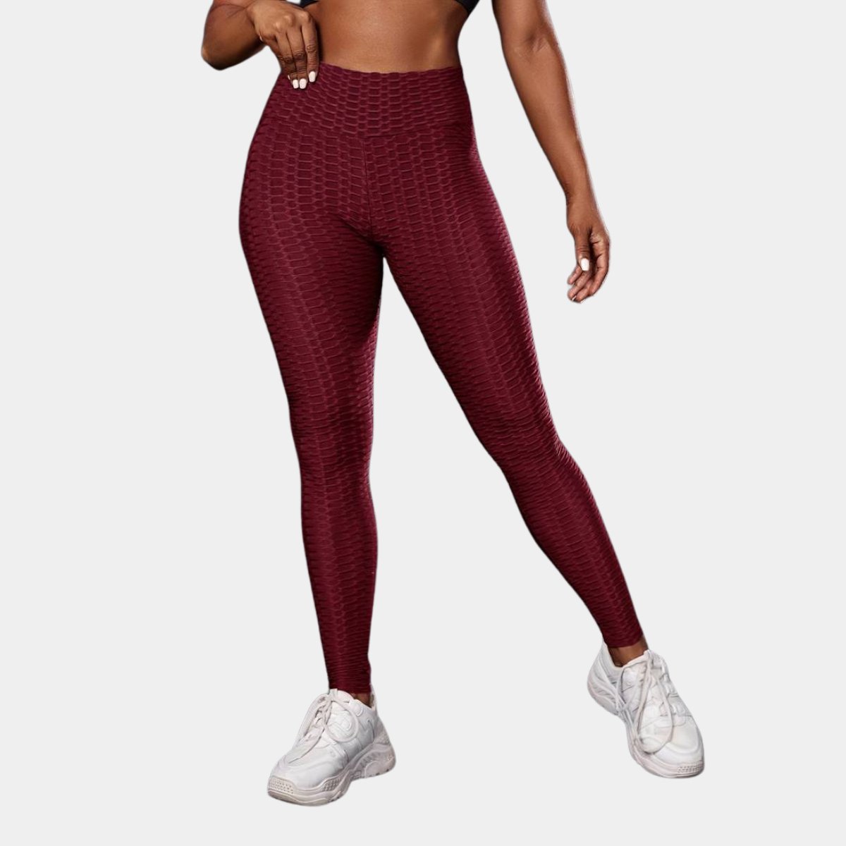 Ladies Honeycomb Ruched Leggings – You Know Who's