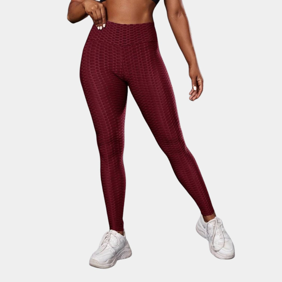 Ladies Honeycomb Ruched Leggings from You Know Who's