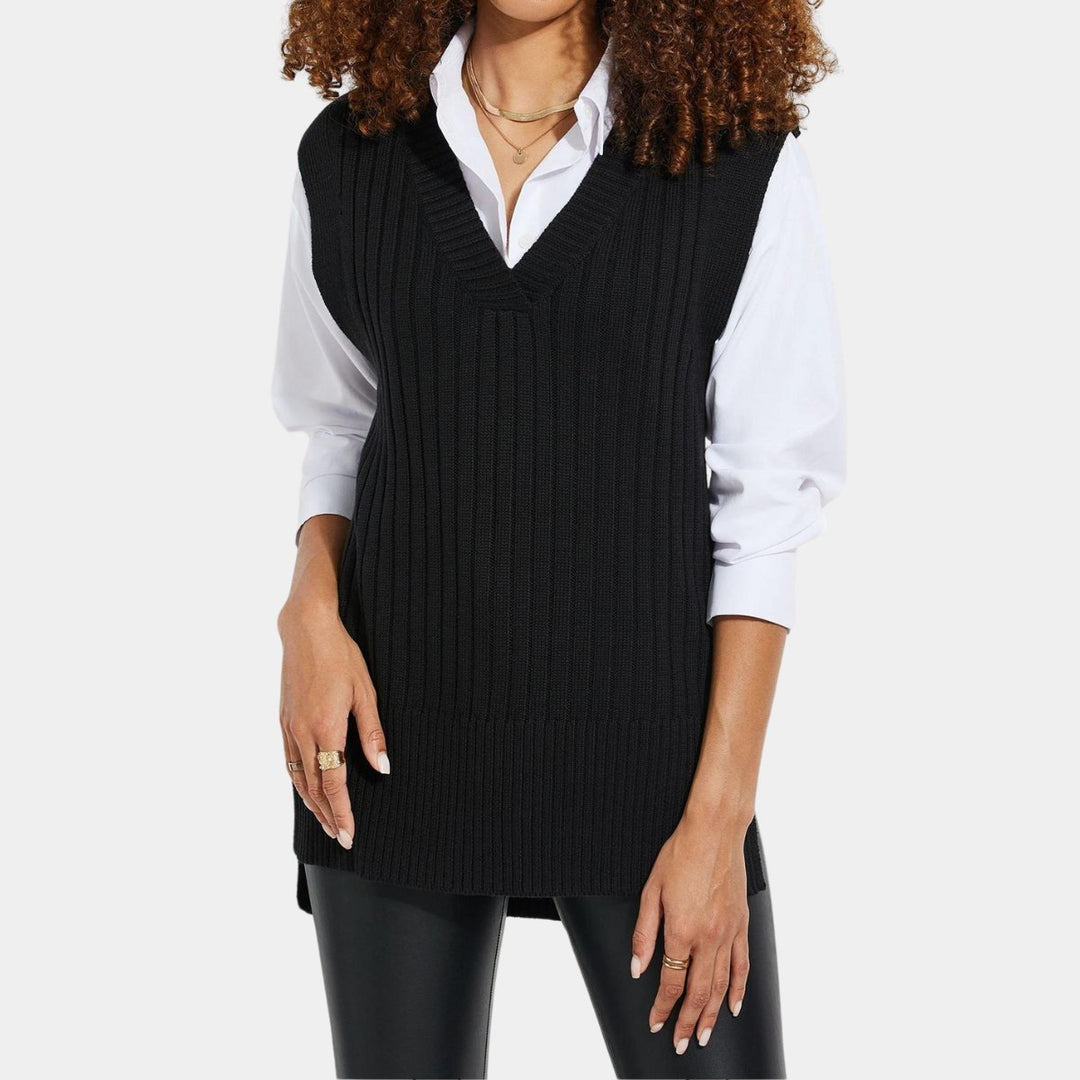 Ladies Knitted V-Neck Vest from You Know Who's