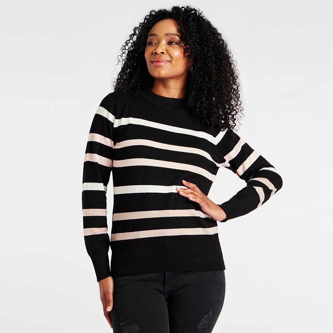 Ladies Multi Stripe Jumper from You Know Who's