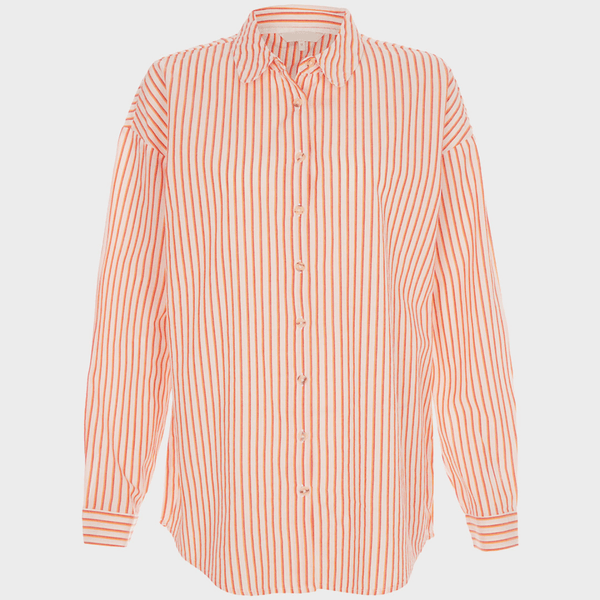 Orange striped shirt clearance womens