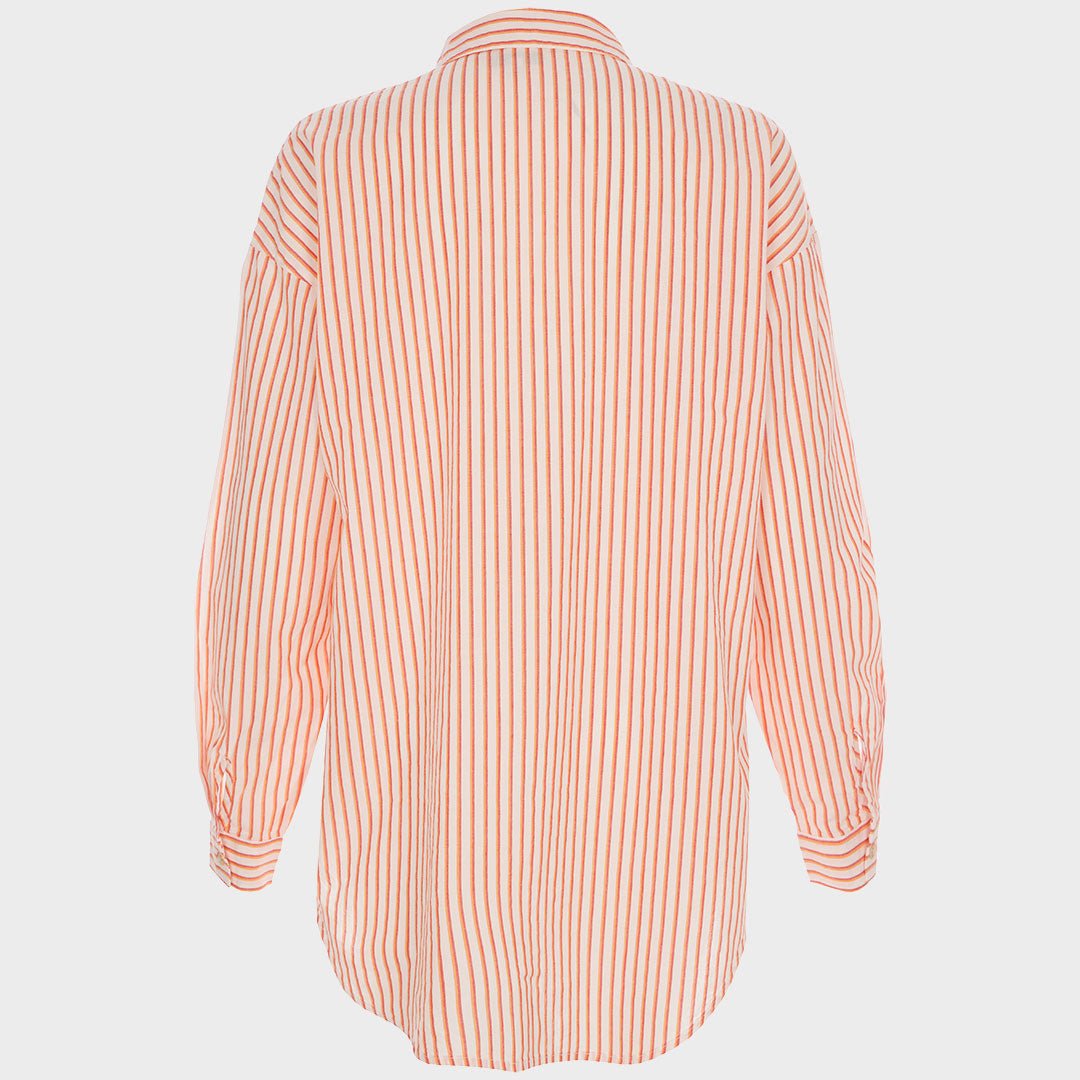 Ladies Orange Striped Shirt from You Know Who's
